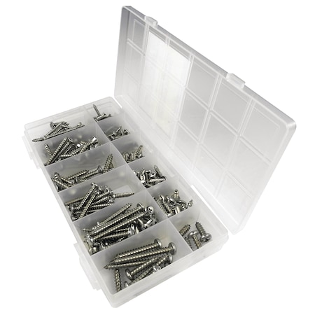 Seachoice Stainless Steel Tapping Screw Kit - 216 Piece 59426